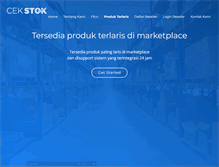 Tablet Screenshot of cekstok.com